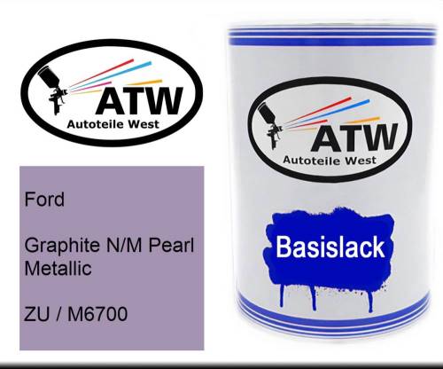 Ford, Graphite N/M Pearl Metallic, ZU / M6700: 500ml Lackdose, von ATW Autoteile West.